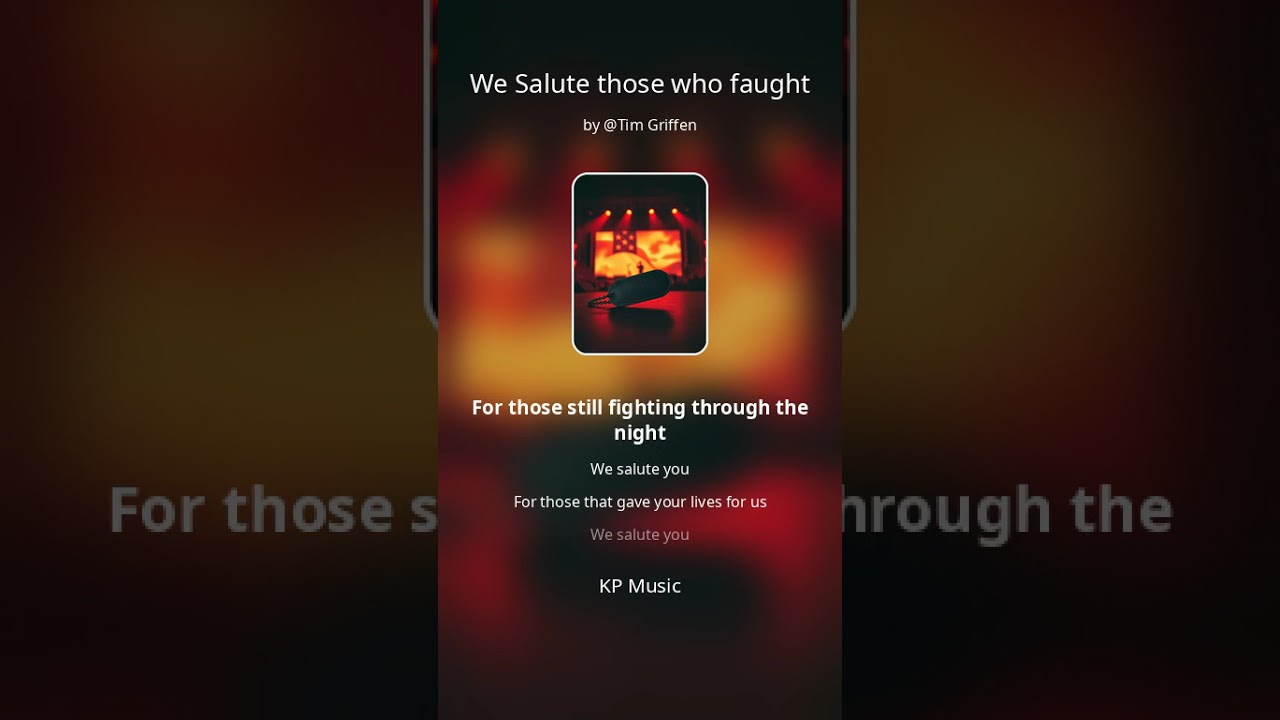 We salute those who faught 
