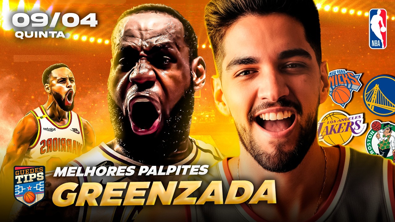 PALPITES DA NBA PARA HOJE 09 04 2026 (QUINTA-FEIRA) + BILHETE PRONTO