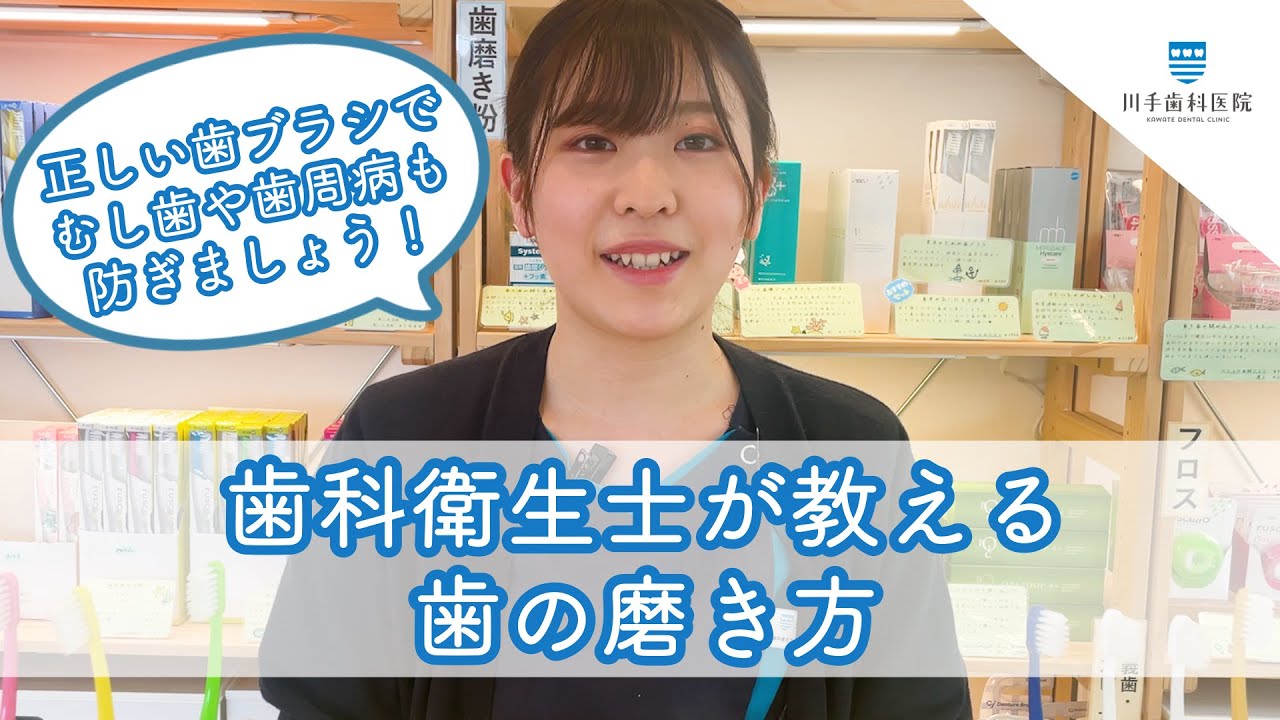 歯科衛生士が教える歯の磨き方【千葉・船橋駅の歯医者】川手歯科医院