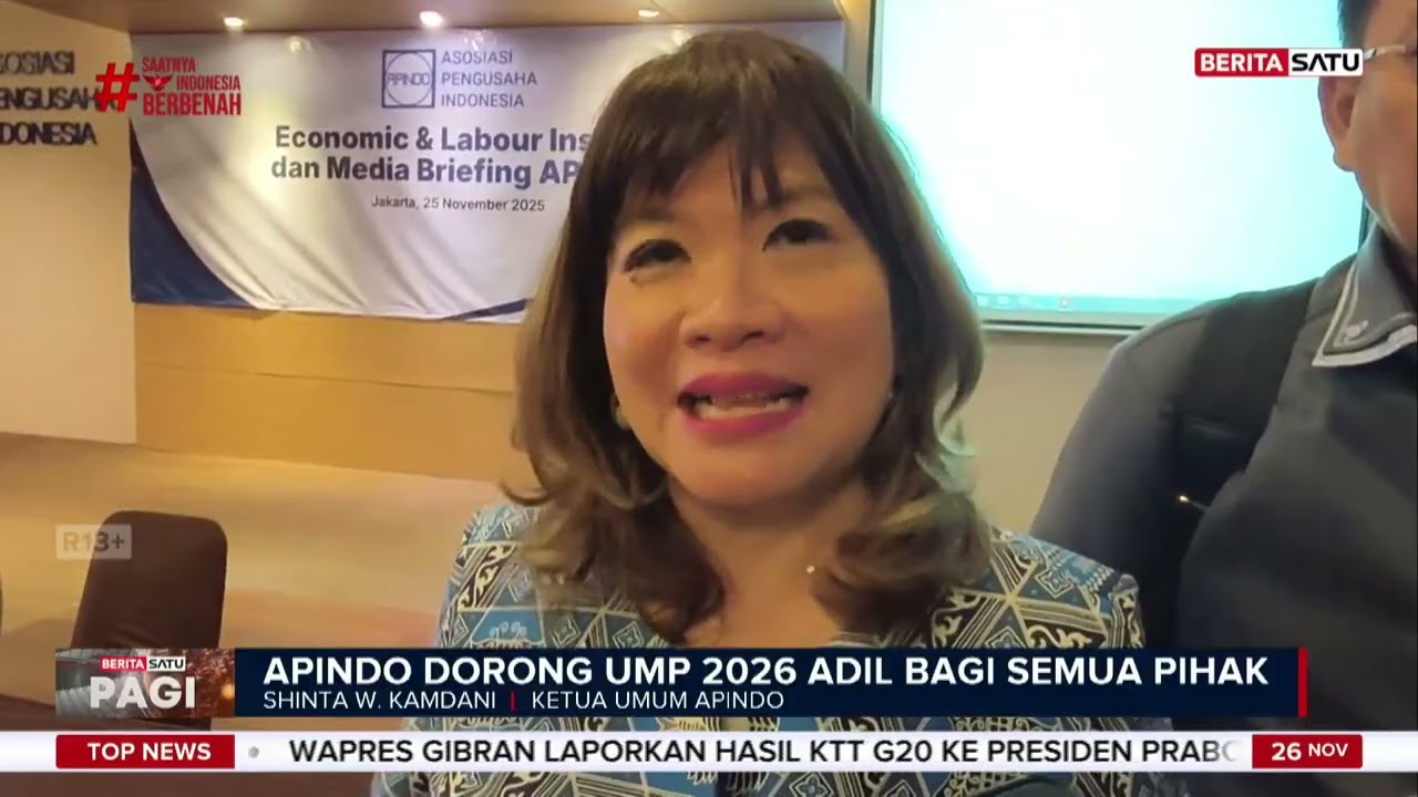 Apindo Dorong Penetapan UMP Kedepankan Prinsip Keadilan Bagi Pekerja dan Dunia Usaha #Beritasatu