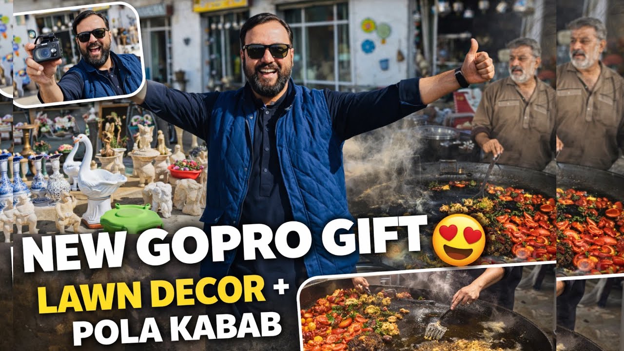 “GoPro کا زبردست گفٹ 🎁 | First Vlog Shot on GoPro | Khanpur Famous Pola Kabab Weekend/@farhanclickß 