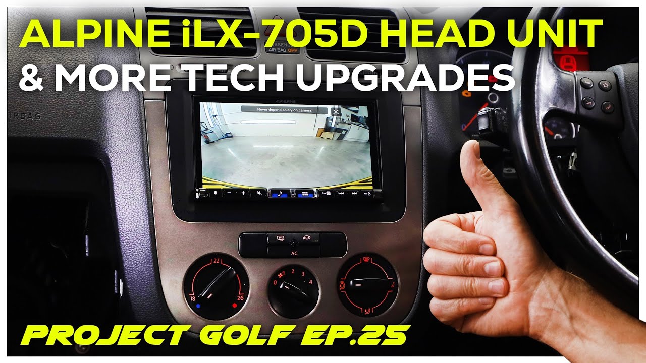 Alpine iLX-705D Head Unit & More Tech Installed On Our Golf! - "Project Golf" Ep.25!