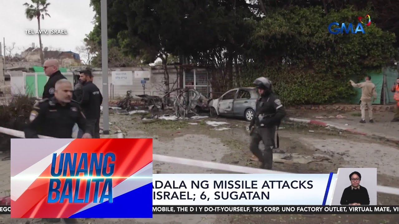 Iran, nagpadala ng missile attacks sa Central Israel; 6, sugatan | Unang Balita