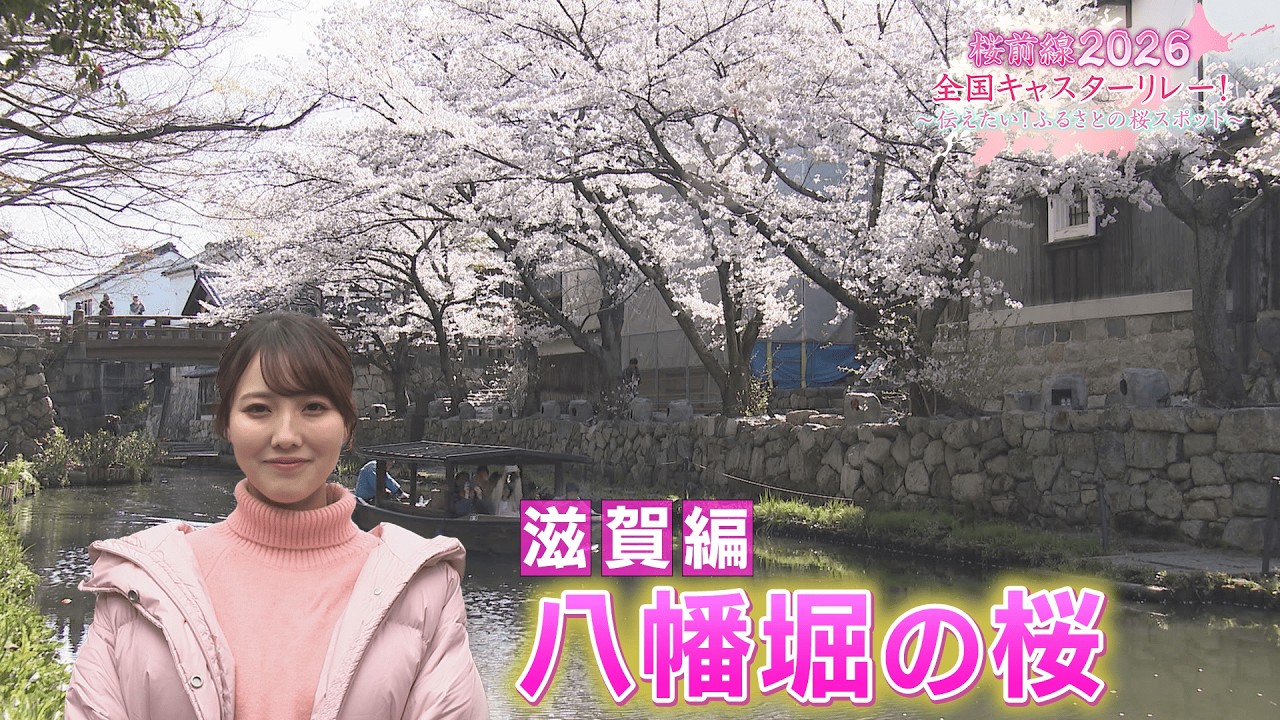 【BS11】滋賀編「八幡堀の桜」桜前線2026 全国キャスターリレー！～伝えたい！ふるさとの桜スポット～