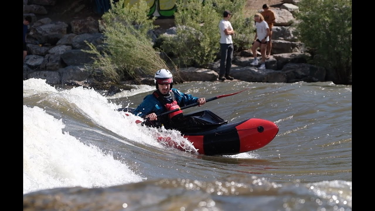 Packraft Surfing and Rolls