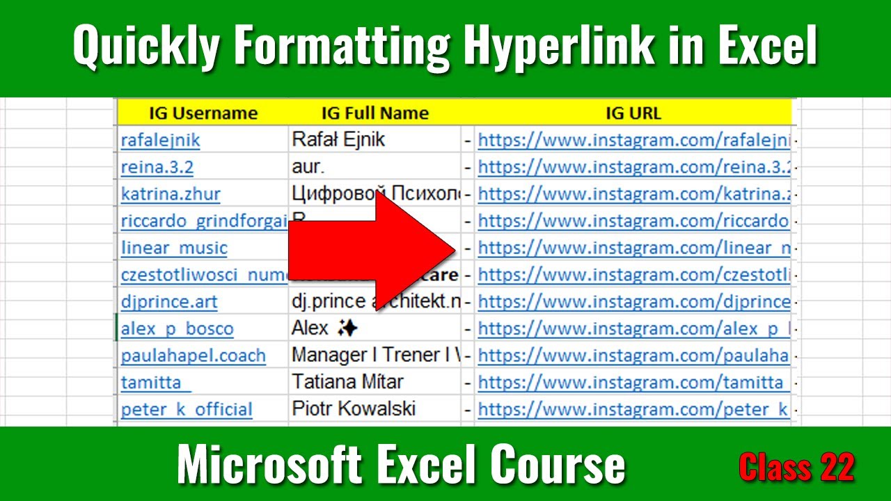 How to Set Hyperlink in Microsoft Excel ll Bivash Academy