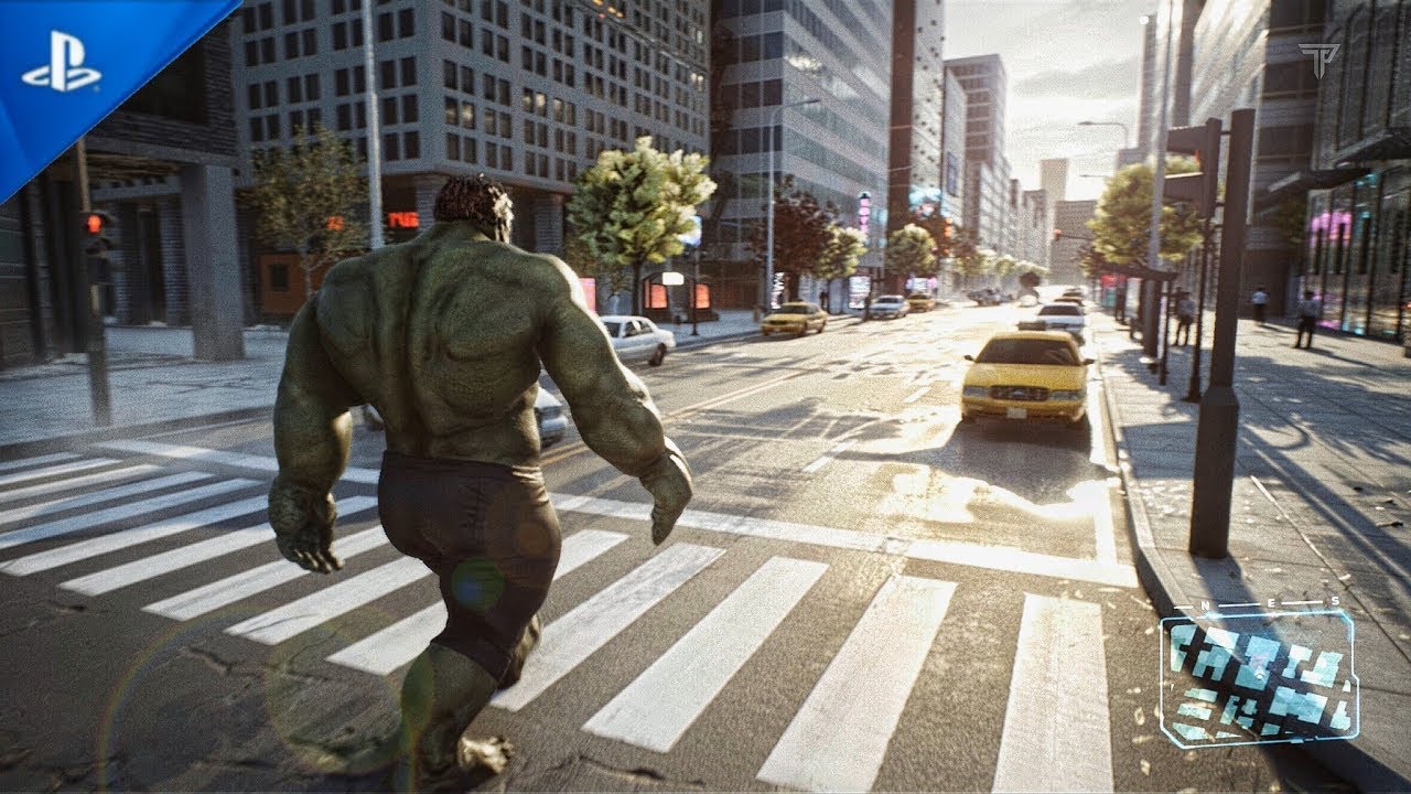 JOGO DO HULK DE MUNDO ABERTO NA UNREAL ENGINE 5 - Concept Teaser - (1:30 de Gameplay)