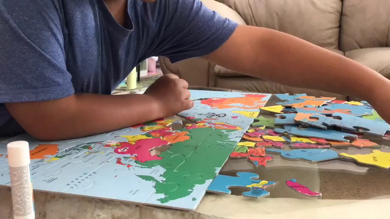 Geo Puzzle World, Canada  And  USA Puzzle:from The FilAm Family.