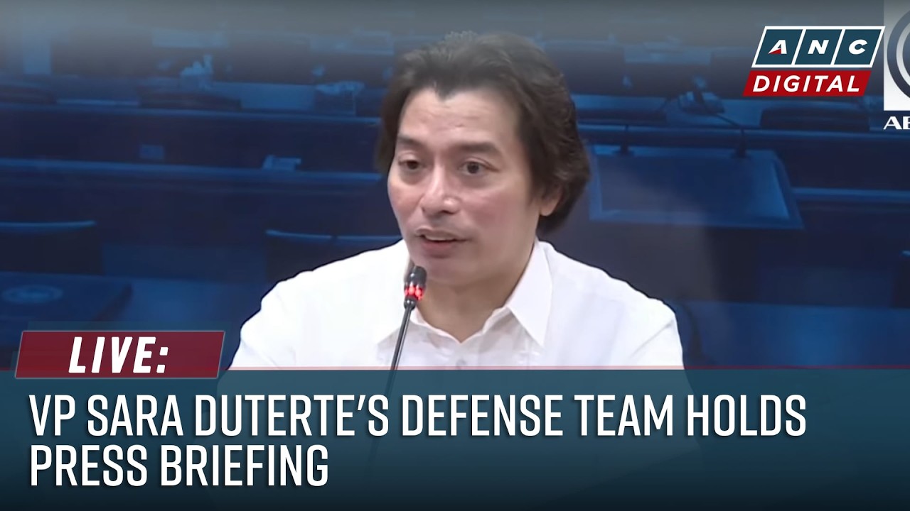 LIVE: VP Sara Duterte counsel Atty. Michael Poa holds press briefing on Impeachment Trial | Aug 4