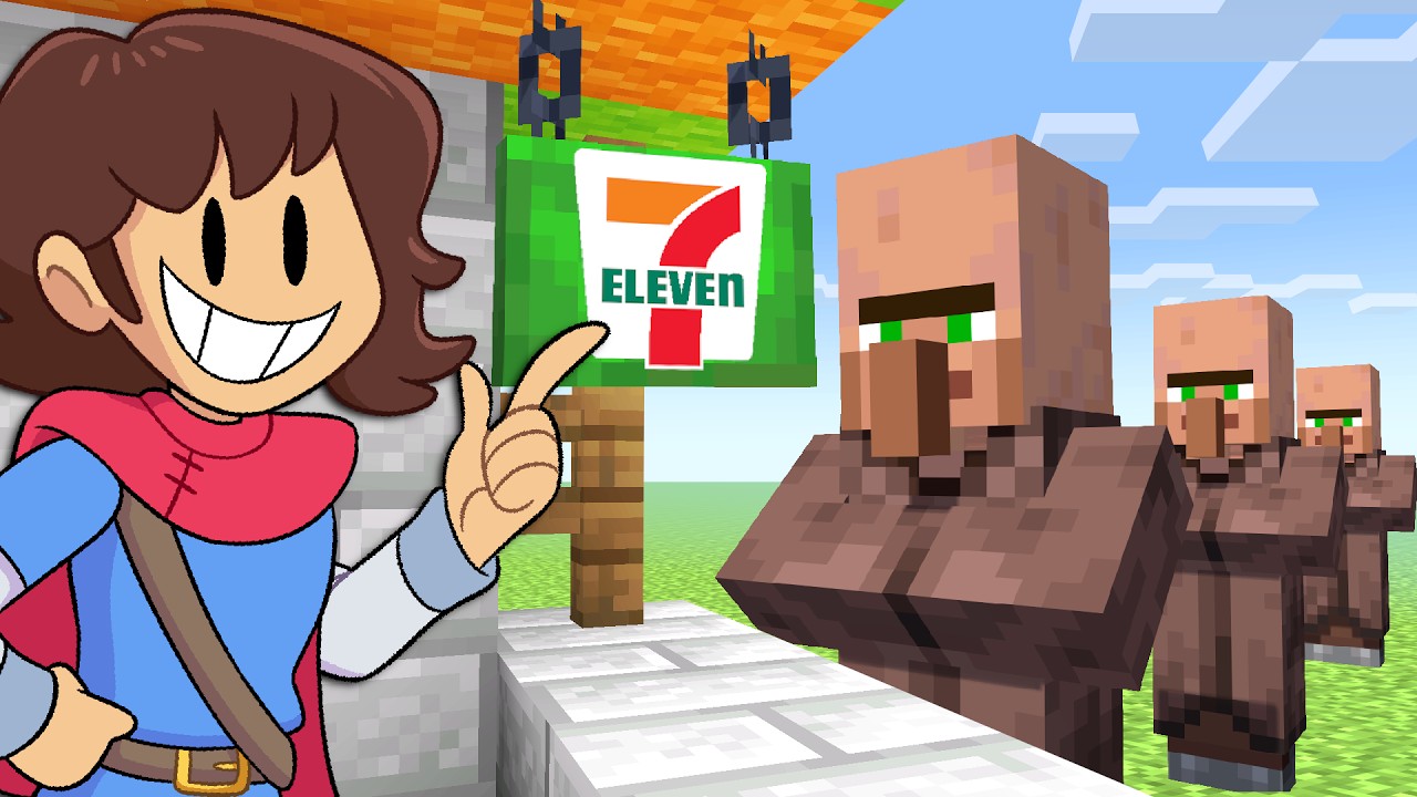 Я открыл магазин 7-Eleven в Майнкрафте.