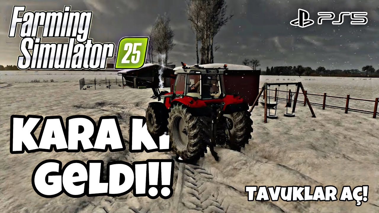 HER YER KAR! Tavuklar Aç Kalmasın Diye Harcama Yaptım! | PS5 | Farming simulator 25 |