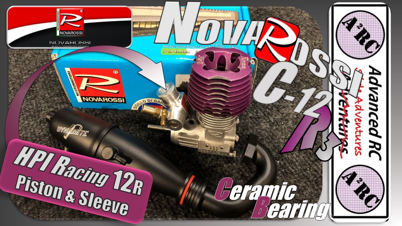 Novarossi C-12 R3 - Full Nitro Engine Build - Crank Mods, Building Tips, Bearings and More