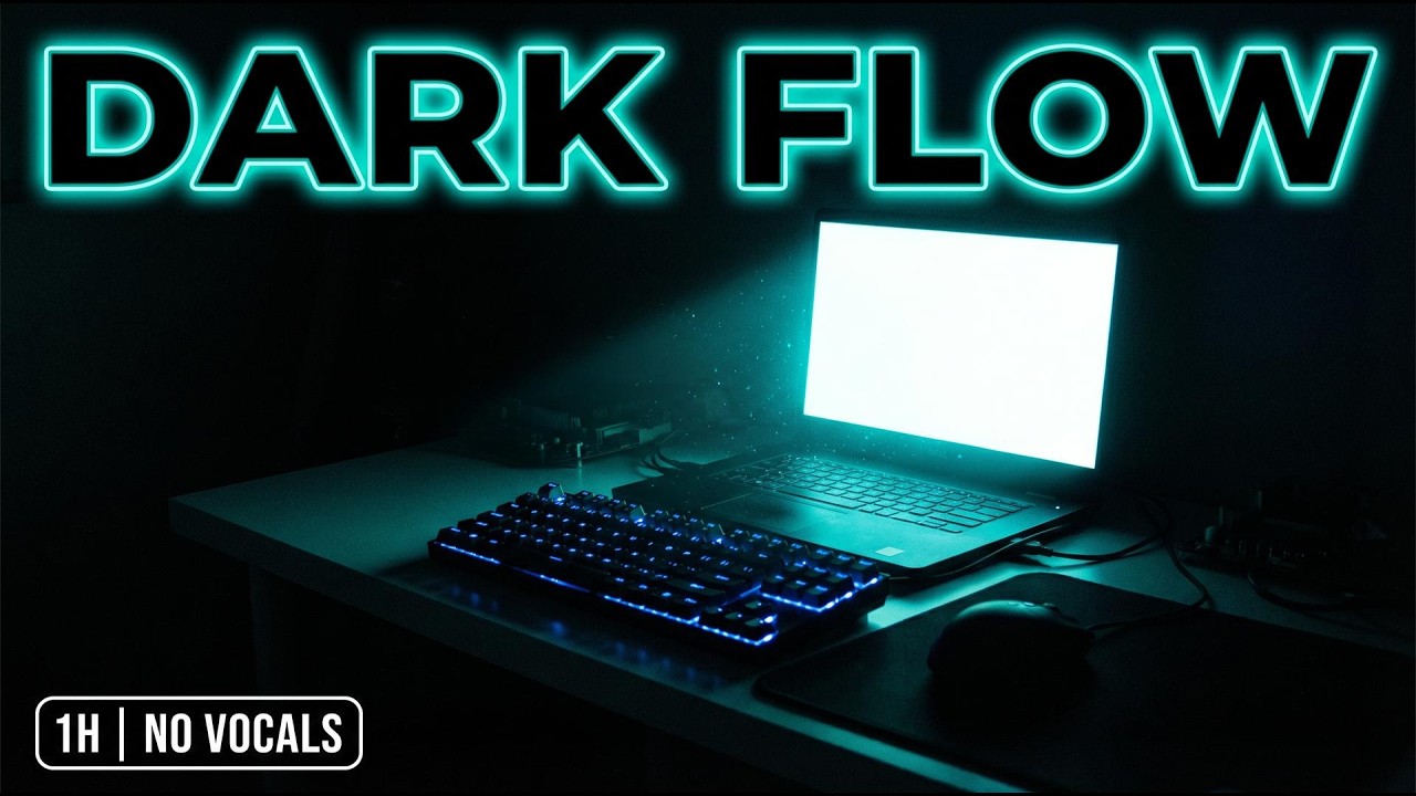DEEP WORK: Dark Screen for Programming (1 HOUR - No Vocals)