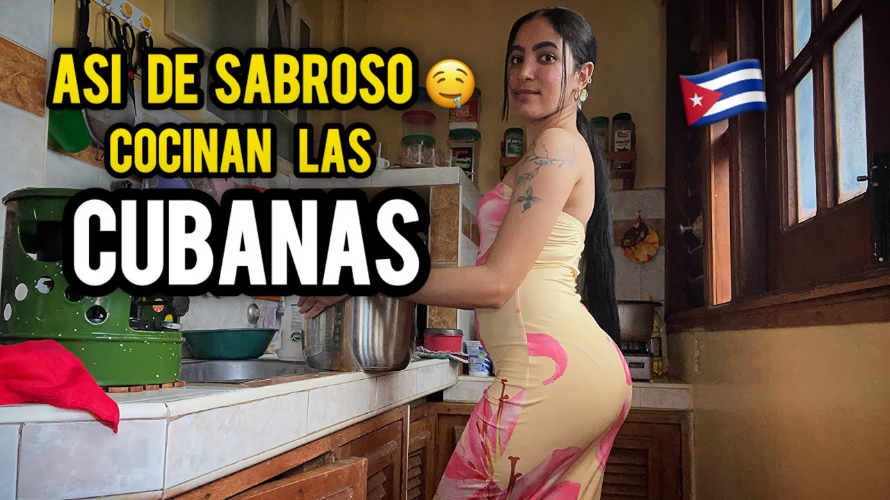 ASÍ DE SABROSO COCINAN LAS CUBANAS. Un día con comida criolla. 