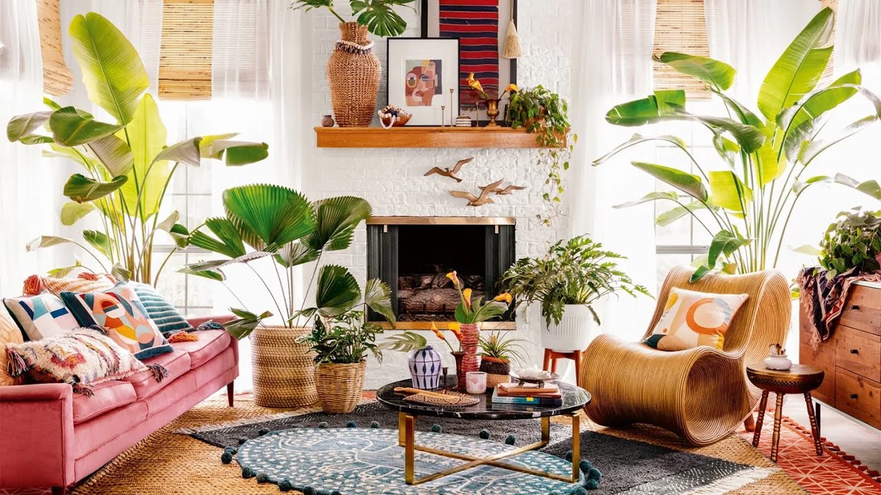 Boho Elements in Modern Minimalist Living Room Designs