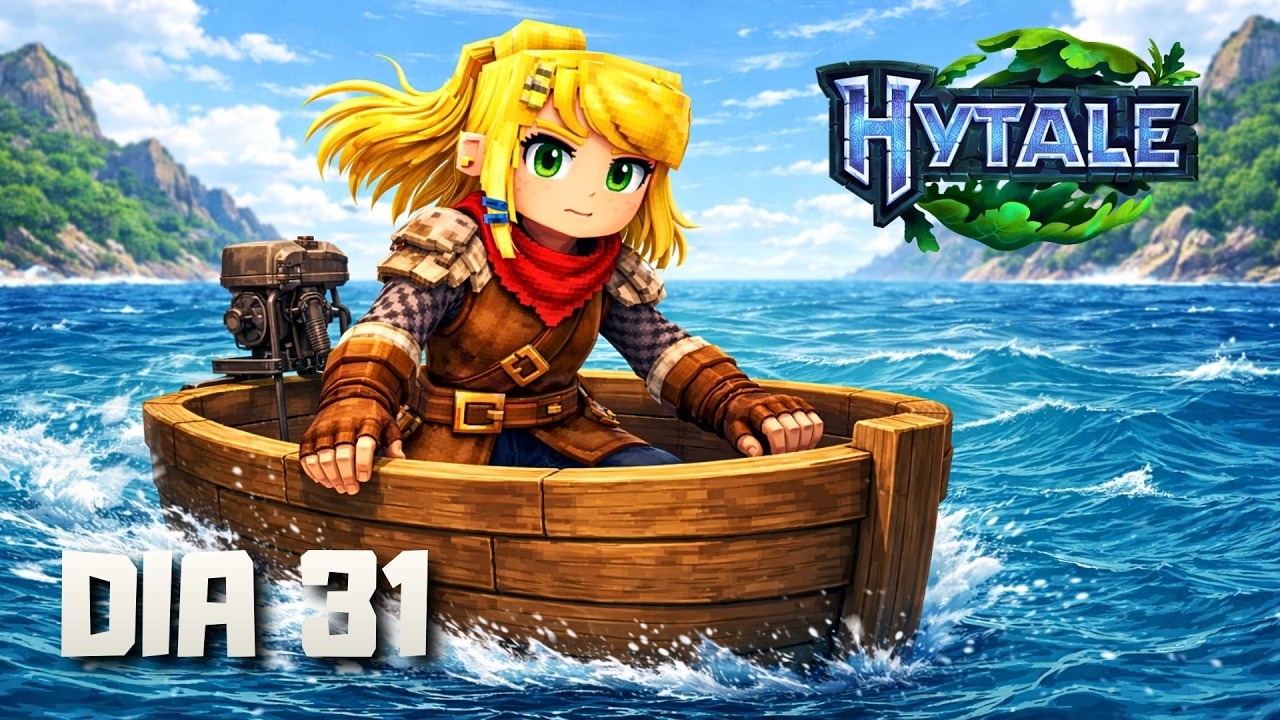 DIA 31 - Desbravando NOVAS ILHAS com o BARCO! | #Hytale [Mods] Update 3
