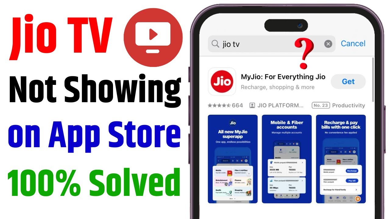JioTV Not Showing in App Store 100% Fixed | JioTV App Store Me Show Nhi Kar Rha | JioTV App Store