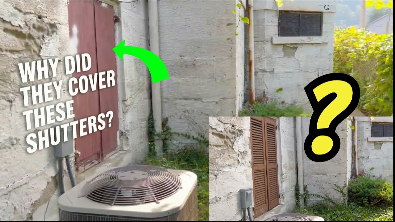 Hidden Behind Plywood: Beautiful Shutters that need restoration