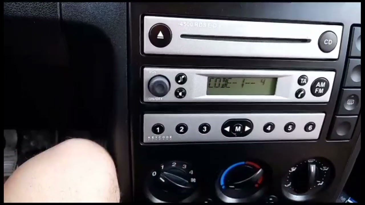 Пароль магнитолы 4500 RDS Ford Fusion, как раскодировать?
