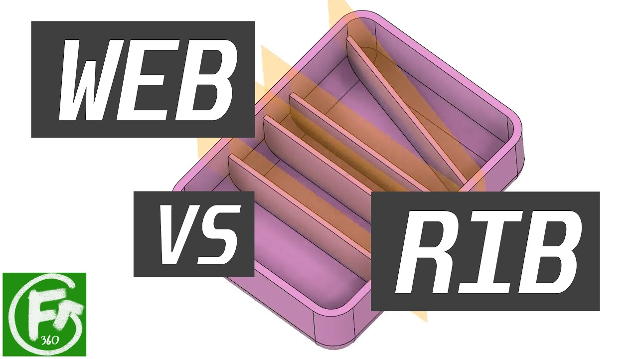 Fusion 360 — Web против Rib
