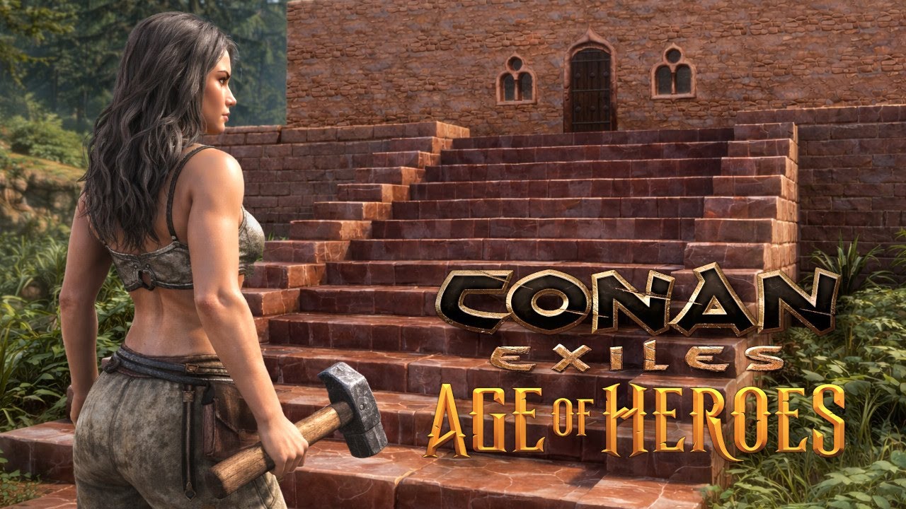 Conan Exiles – ENDLICH schöne Treppen! Base nimmt Form an | Age of Heroes #8
