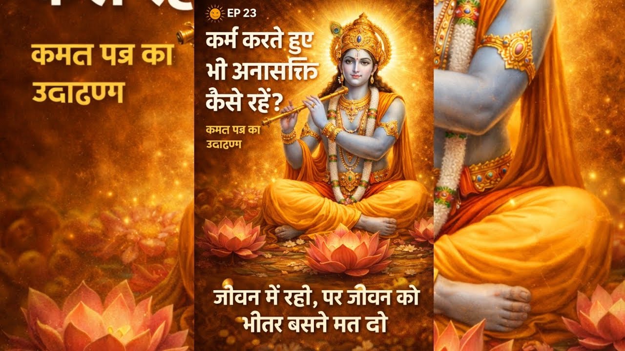 🌞 Bhagavad Gita EP 23 Karm Karte Hue Bhi Anasakt Kaise Rahein? Practical Detachment