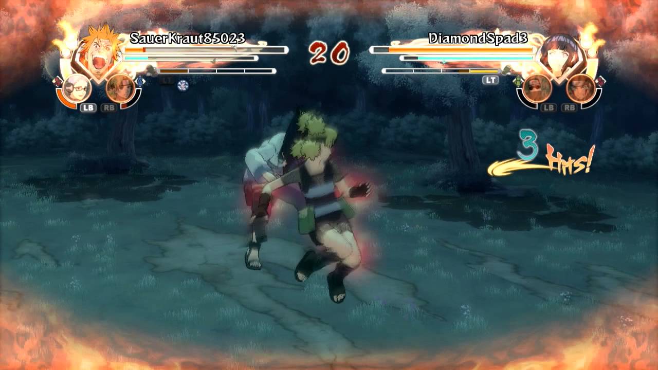 Naruto Shippuden Ultimate NInja Storm Generations - All Team Combo Attacks Done Online (Part 1)