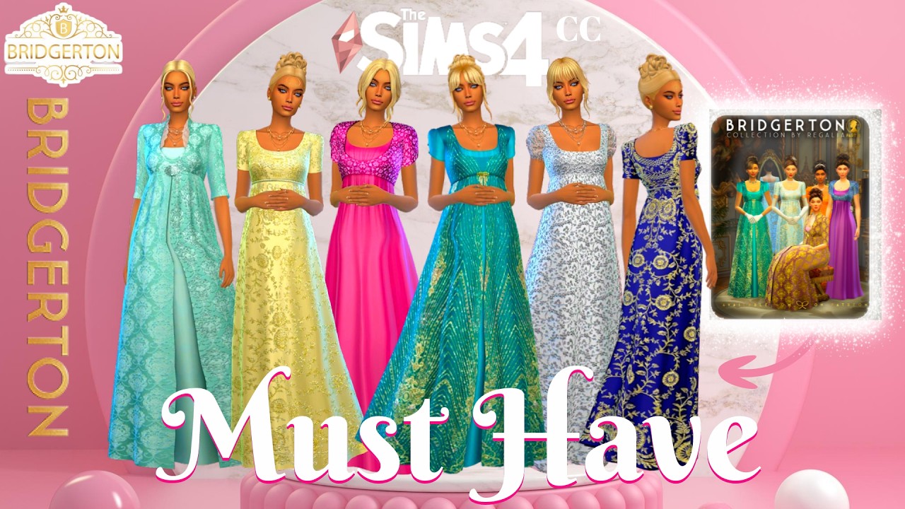 The Sims 4 CC Review 👑 Bridgerton Collection Part 2 (2/3) by REGALIA 👑 Royalty & Legacy 👑 by Pinki
