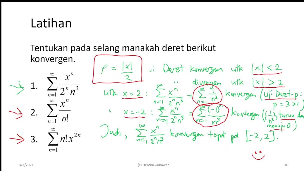 MATEMATIKA 2D | Deret Pangkat, Deret Taylor dan Deret Maclaurin