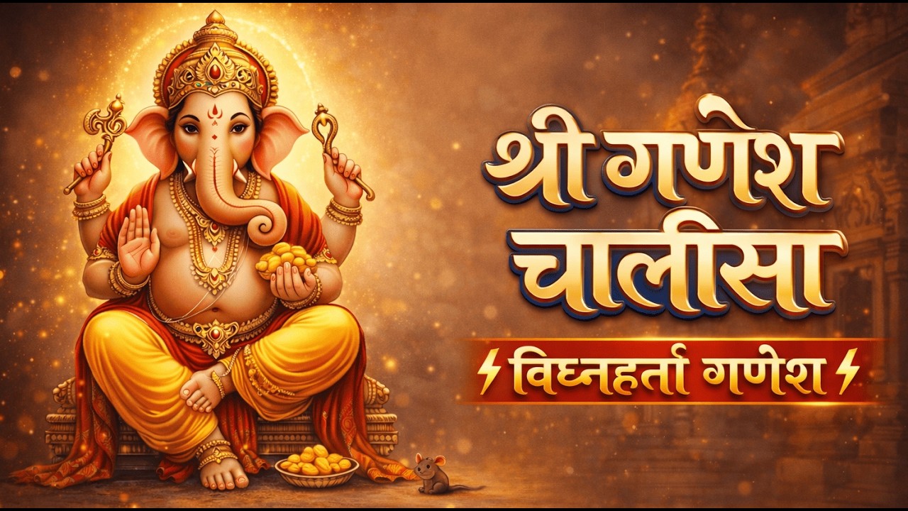 🐘 श्री गणेश चालीसा | Shri Ganesh Chalisa | Vighnaharta Ganesh Morning Prayer 🙏| Bhakti Ki Dhun