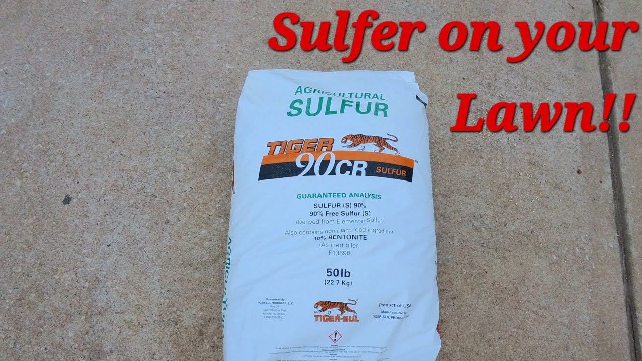 What is sulfur used for in lawncare?