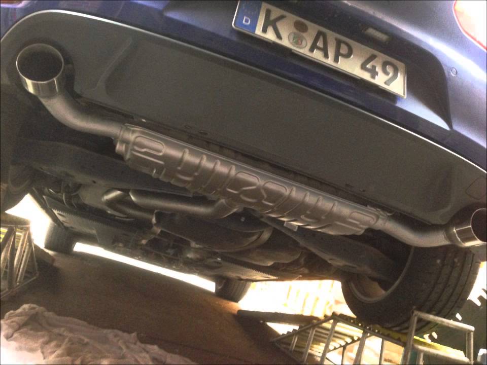 Vw Golf VI Mittelschalldämpfer Ersatzrohr 80mm Endrohre