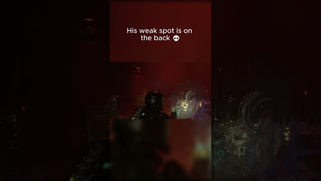 This Monster Only Dies If You Hit Its Back |Brute Dead Space Remake #deadspace #gaming #gamingshorts