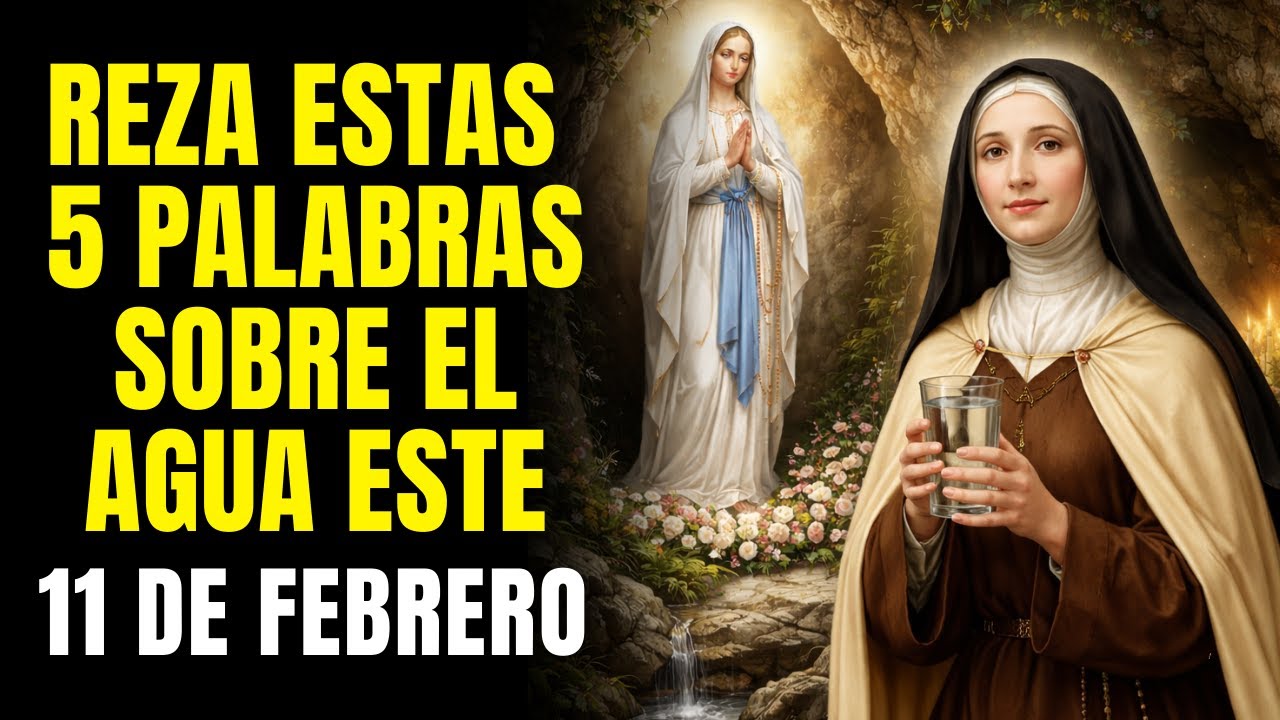 REZA ESTAS 5 PALABRAS SOBRE EL AGUA PARA RECIBIR CURACIÓN DE LA VIRGEN DE LOURDES | SANTA TERESA
