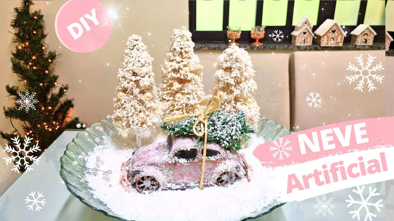 COMO FAZER NEVE ARTIFICIAL |  FAKE SNOW | DECORAÇÃO DE NATAL |CHRISTMAS DECOR | RECICLAGEM