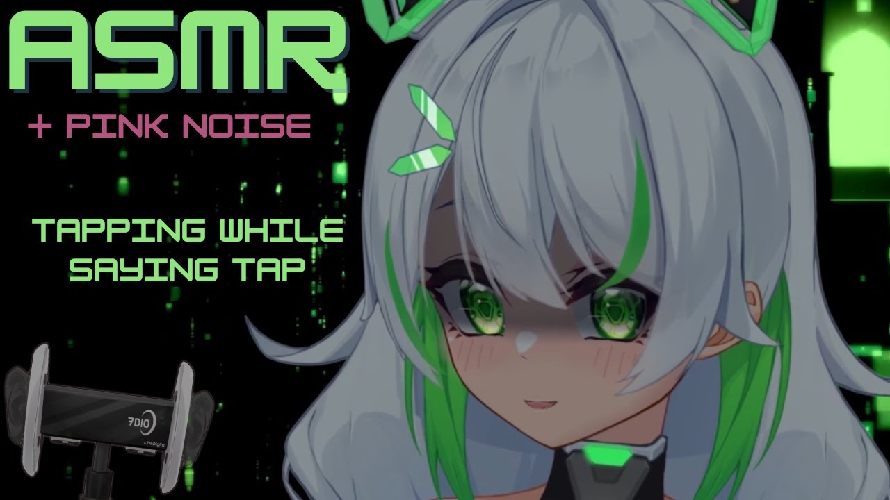 [Vtuber ASMR] Whispering Tap while Tapping - You missed me, right?  ♡  (Yandere theme) w/ pink noise