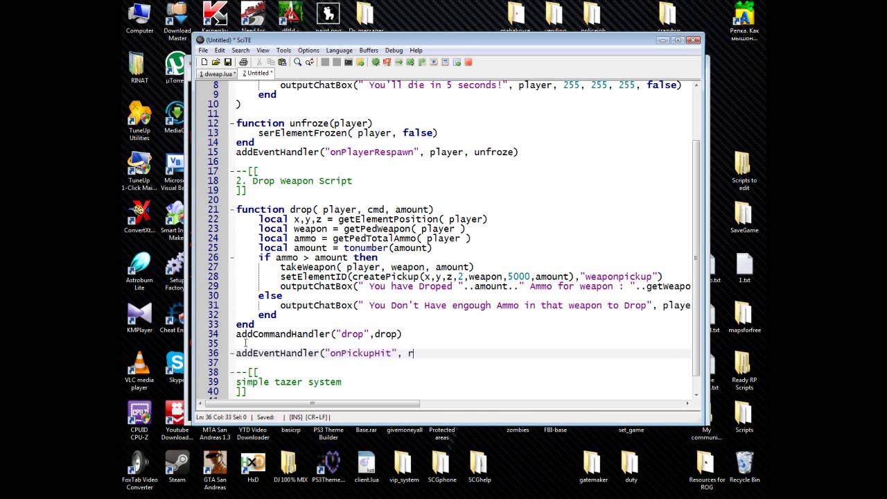 MTA Scripting Tutorials - Tutorial Pack
