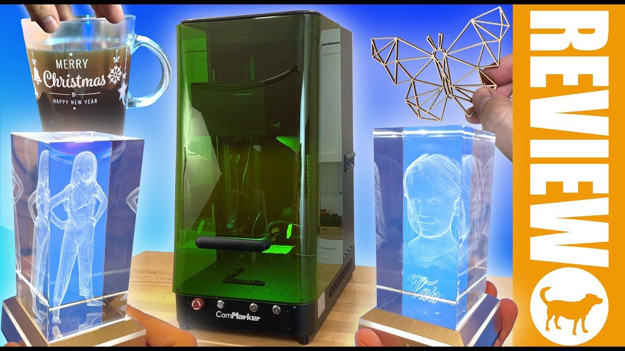 Обзор лазерного гравера ComMarker OMNI X 5W UV | 3D-гравировка кристаллов | Фокусировка лидара | ...