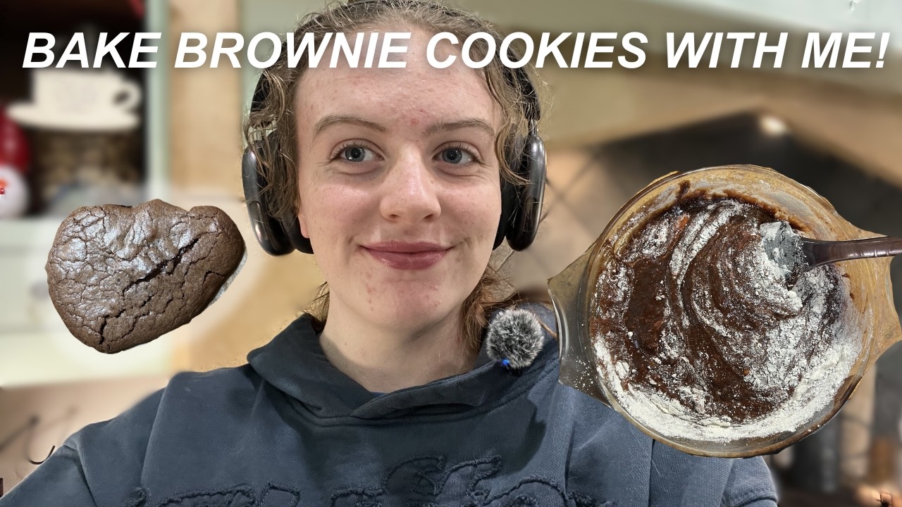 BAKE BROWNIE COOKIES WITH ME!!