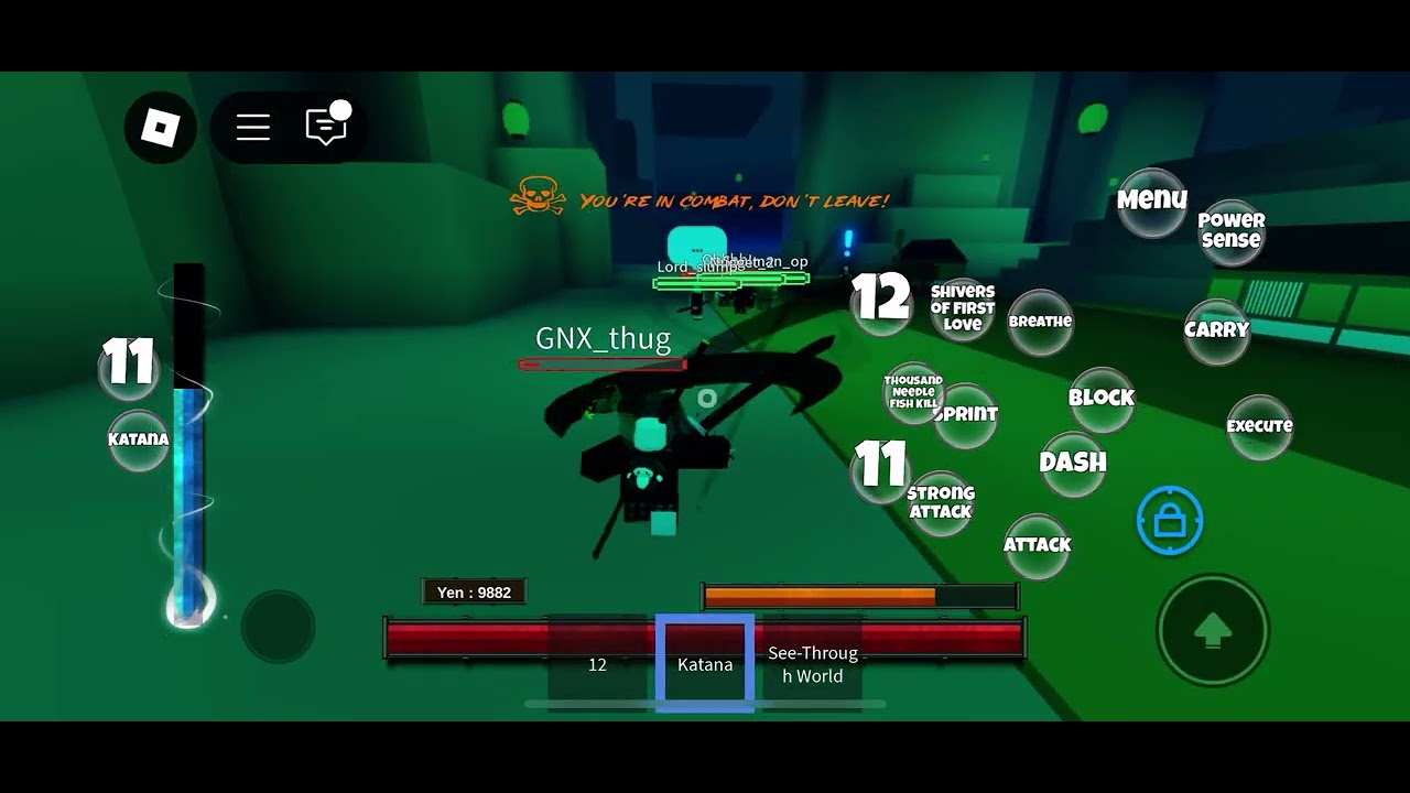 Lil PvP with black love |DSBA #dsba #roblox #demonslayer