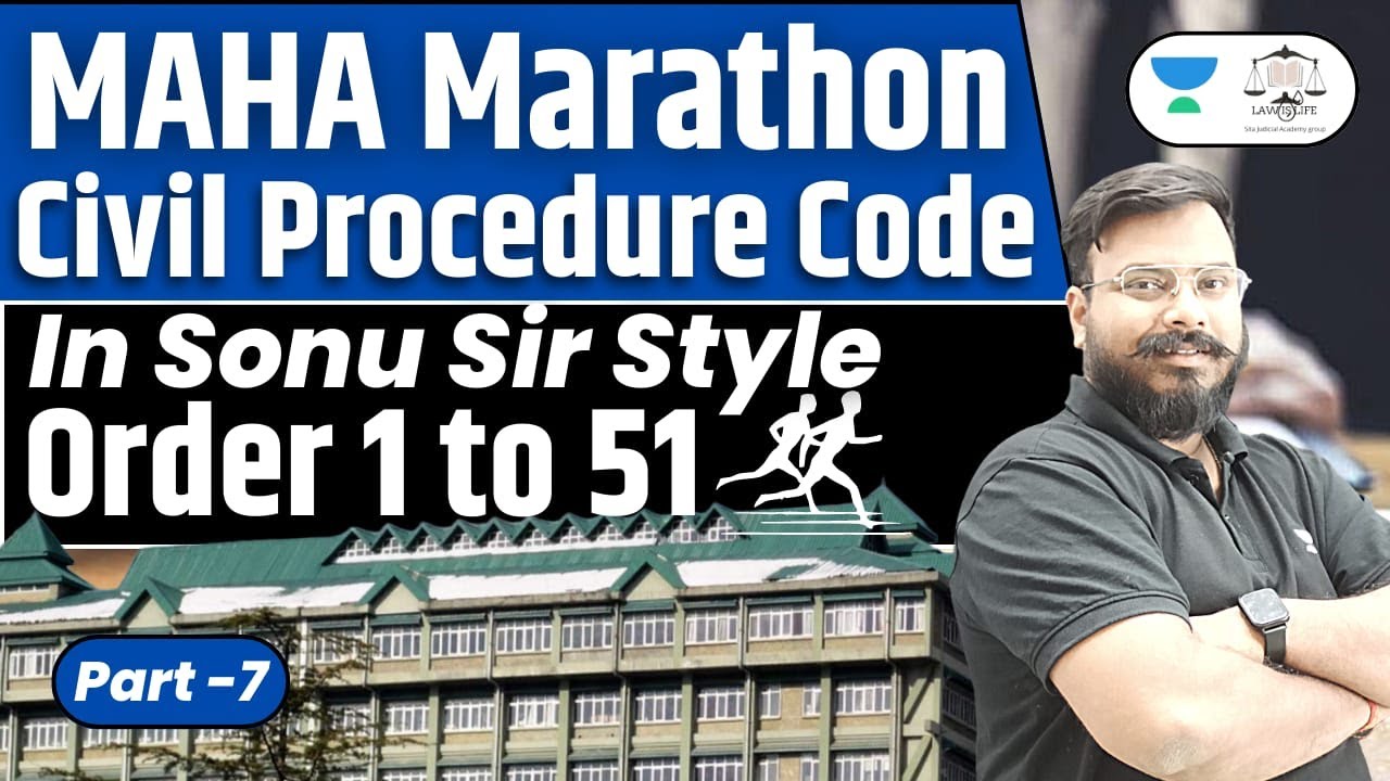 CPC 1908 Lecture Series | Order 12 ,13 ,14 ,15 Of Civil Procedure Code 1908 | In Sonu Sir Style