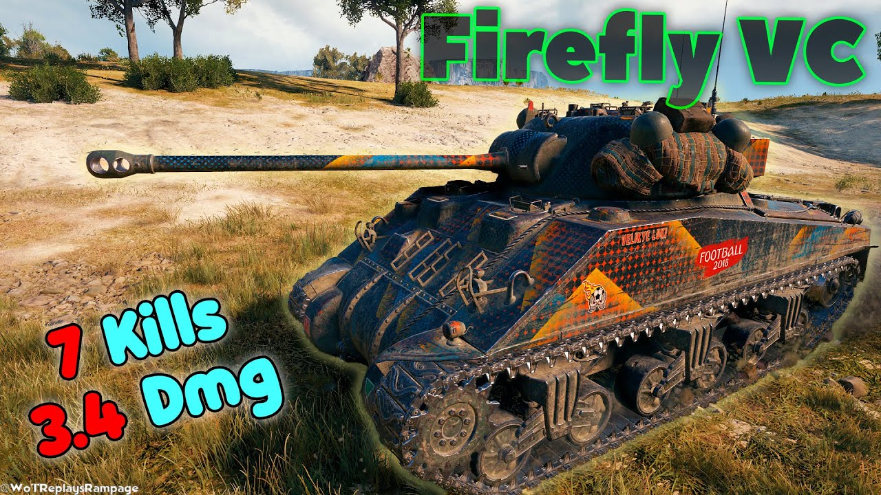 Sherman VC Firefly - 7 Frags 3.4K Damage, Master by player L0veStr1p