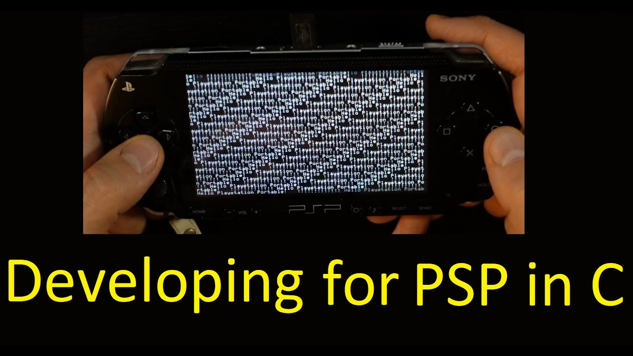 Live Coding, Developing HelloWorld for PSP (in C).