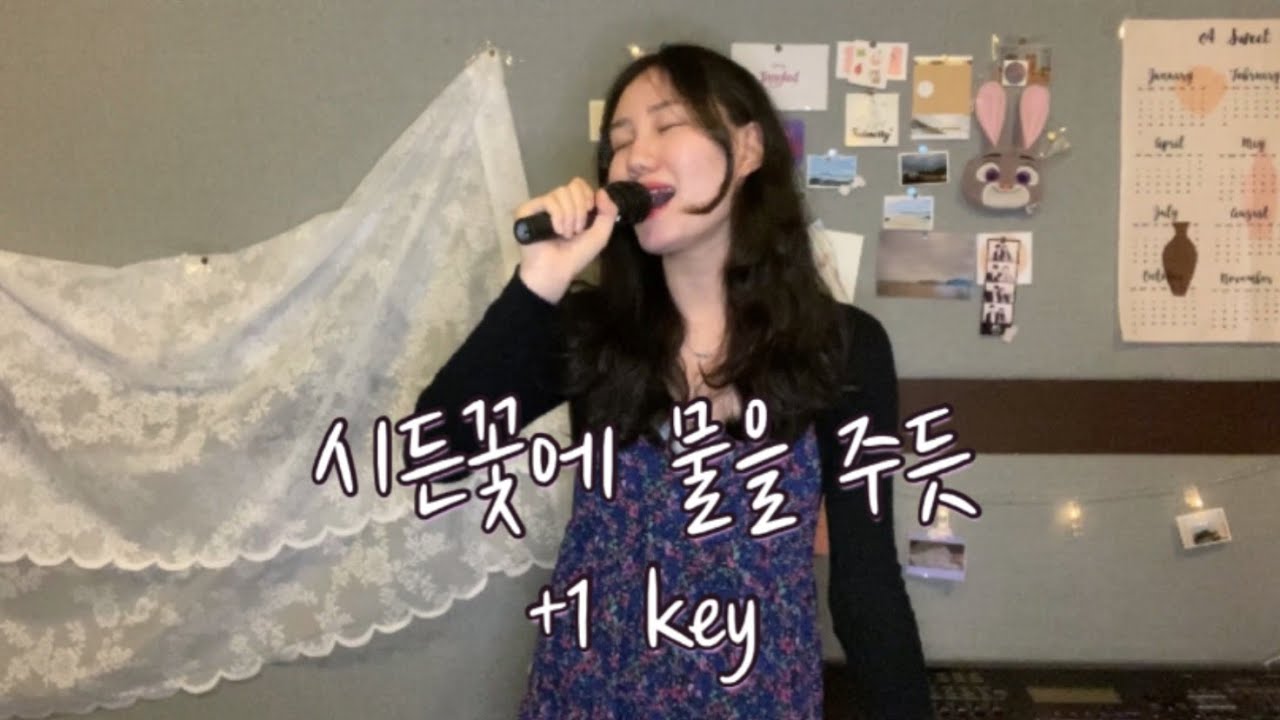 구독자들의 요청이 가장 많았던 노래!! 시든꽃에 물을 주듯 +1 key ( cover by 연경이)