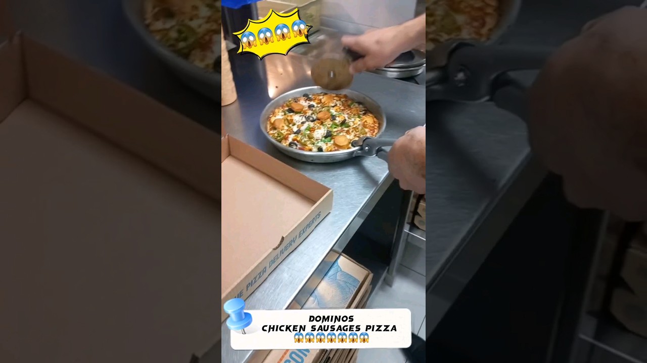 Dominos chicken sausages pizza 🔥🔥🔥🔥🔥