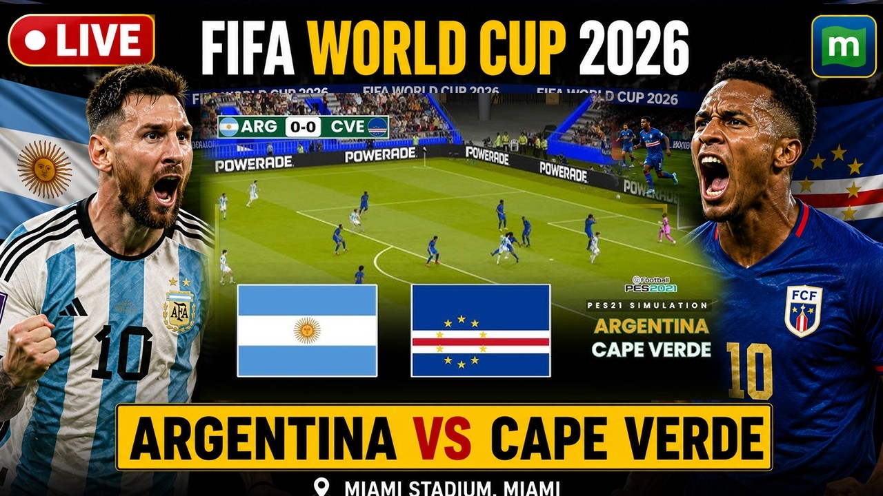 🔴 Argentina vs Cape Verde LIVE | FIFA World Cup 2026 | Match Today | Lionel Messi in Action | N18G