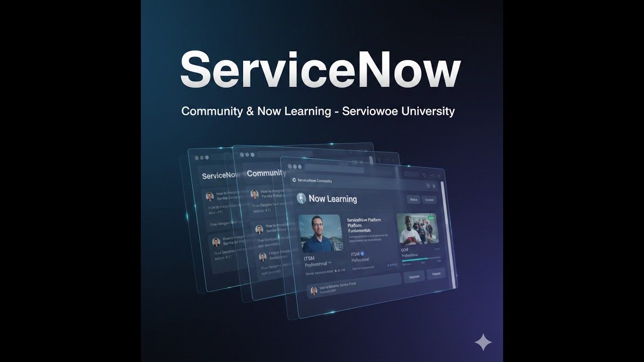 ServiceNow University & ServiceNow Community