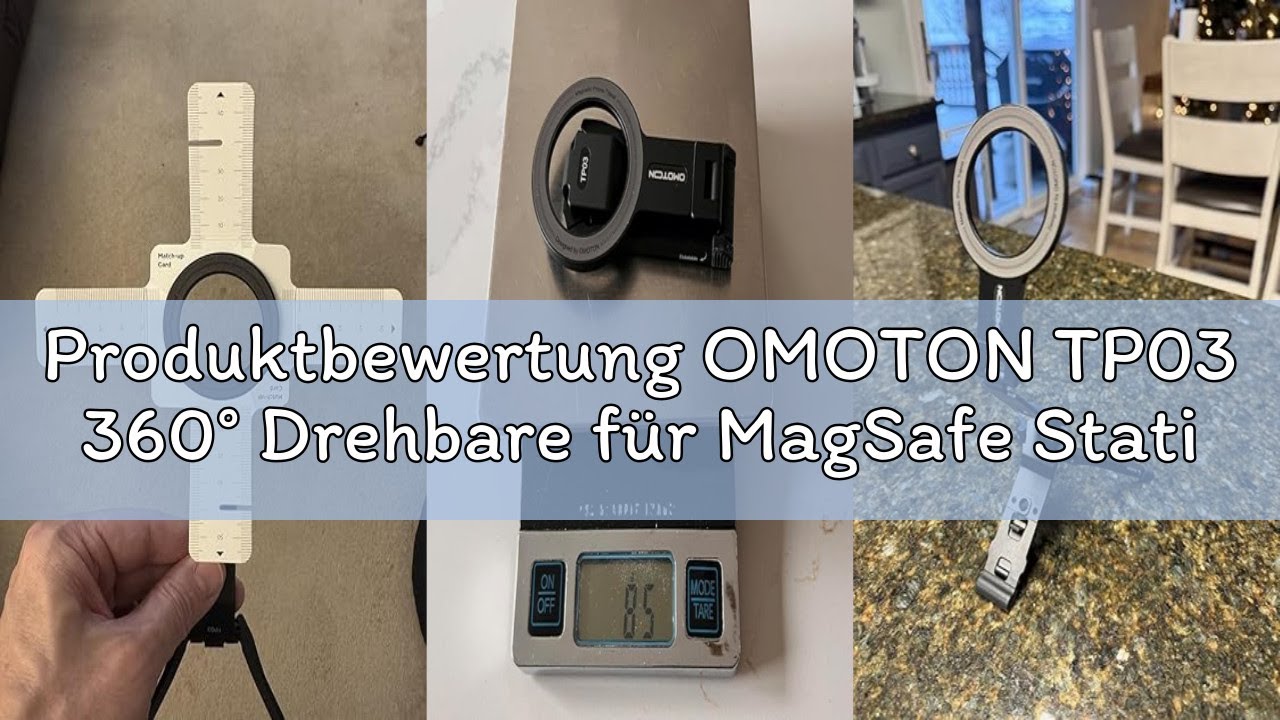 Produktbewertung OMOTON TP03 360° Drehbare für MagSafe Stativ, Ultraflaches 12mm Magnetisches Selfie