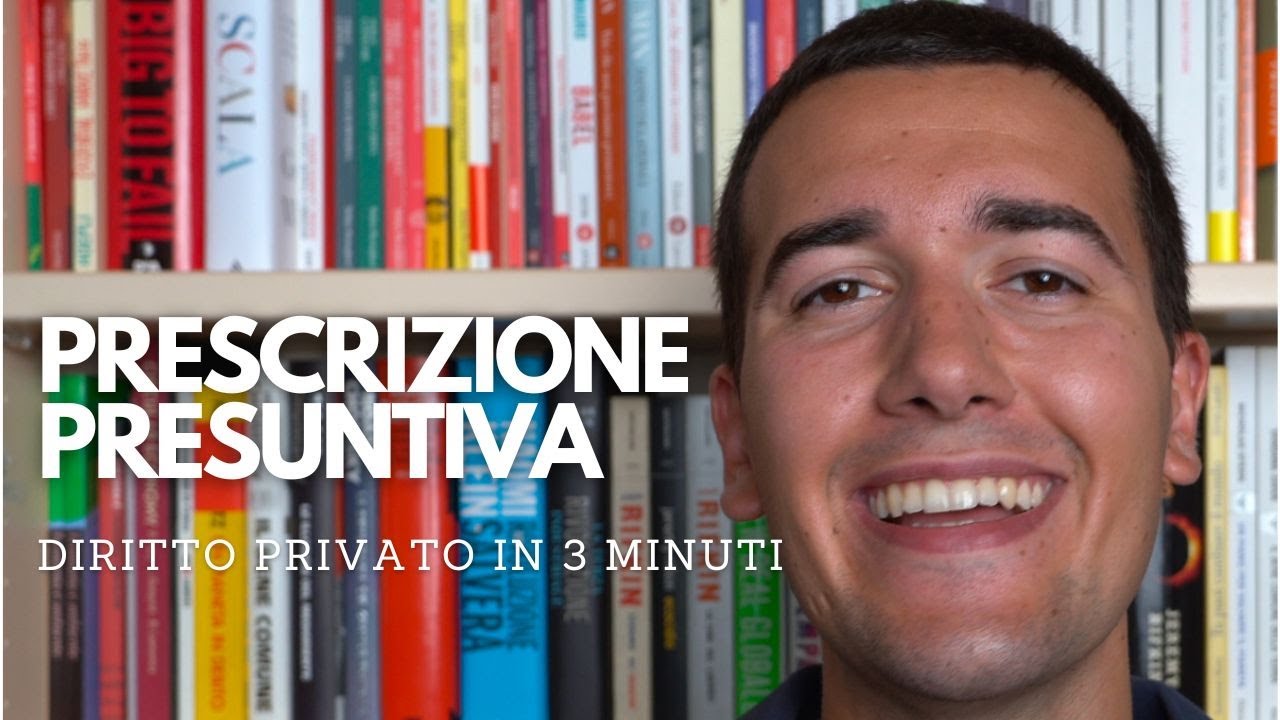 PRESCRIZIONE PRESUNTIVA -  Diritto privato in 3 minuti ⌛️