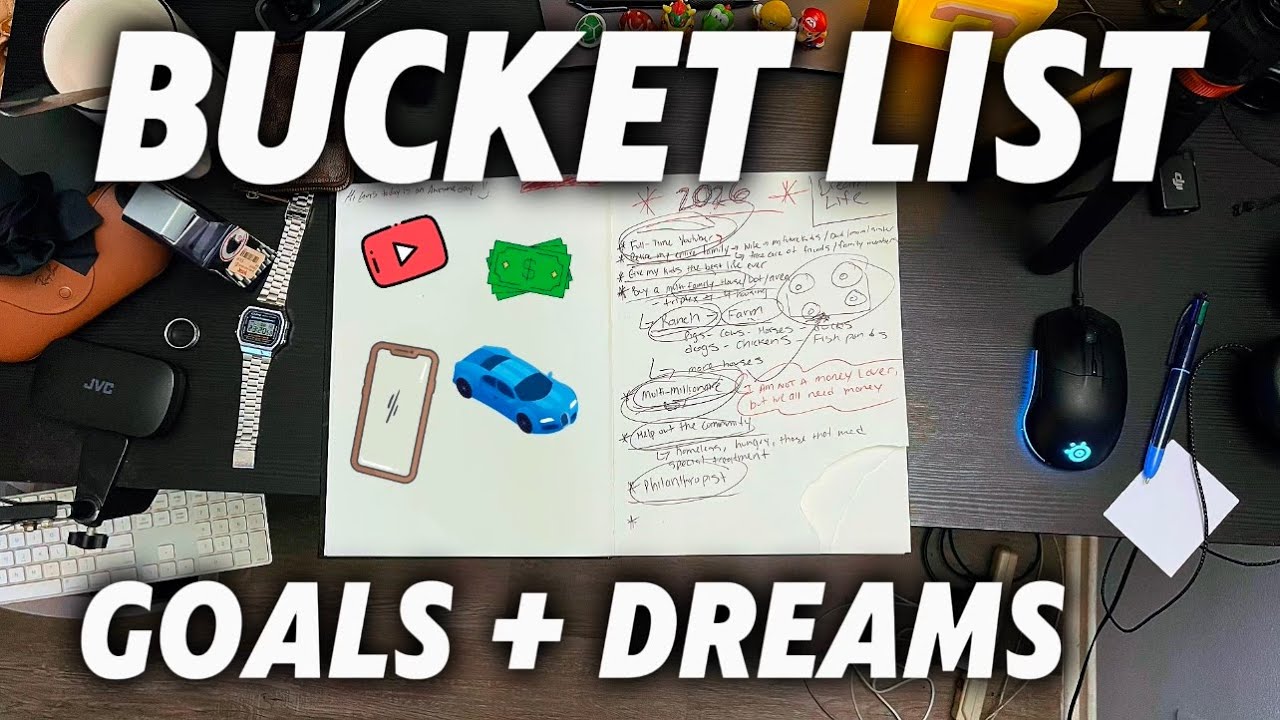 Writing my 2026 Dream Life Bucket List | Goals, Millionaire Status, Dreams